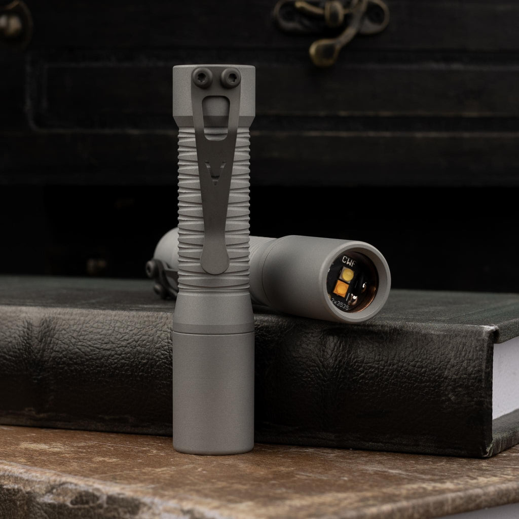 Pathfinder Stonewashed Aluminum – CWF Custom Flashlights