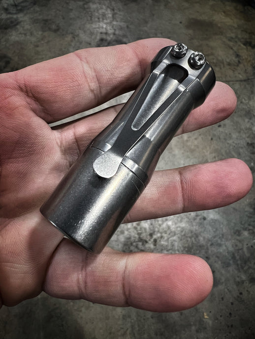 Tumbled Titanium Peanut
